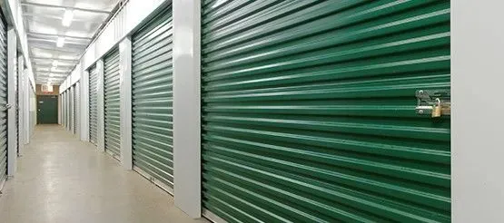 Interior climate-controlled hallway at Eastside Storage